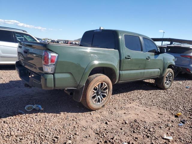 3TMCZ5AN0MM408737 - 2021 TOYOTA TACOMA DOUBLE CAB GREEN photo 3