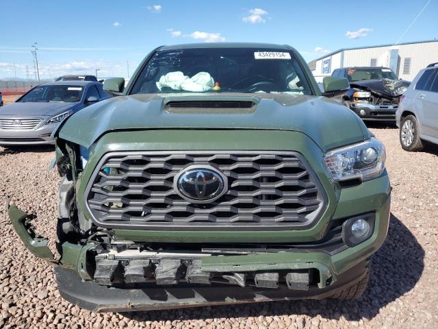 3TMCZ5AN0MM408737 - 2021 TOYOTA TACOMA DOUBLE CAB GREEN photo 5