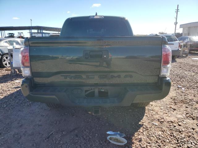 3TMCZ5AN0MM408737 - 2021 TOYOTA TACOMA DOUBLE CAB GREEN photo 6
