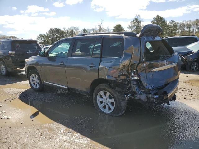 5TDZK3EH1CS073526 - 2012 TOYOTA HIGHLANDER BASE GRAY photo 2