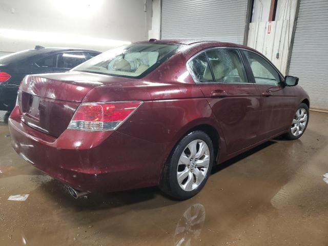 1HGCP26829A106430 - 2009 HONDA ACCORD EXL BURGUNDY photo 3