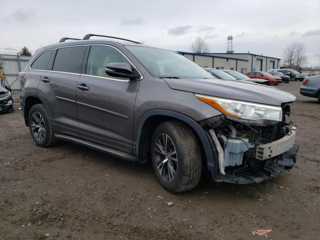 5TDJKRFH3GS504775 - 2016 TOYOTA HIGHLANDER XLE GRAY photo 4