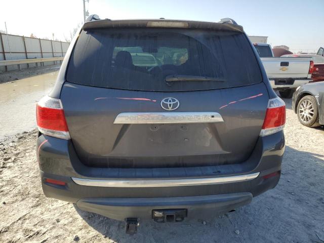 5TDYK3EH8DS117308 - 2013 TOYOTA HIGHLANDER LIMITED GRAY photo 6