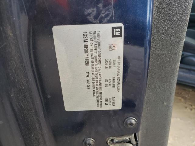 1G2AL18F387141890 - 2008 PONTIAC G5 Noir photo 12