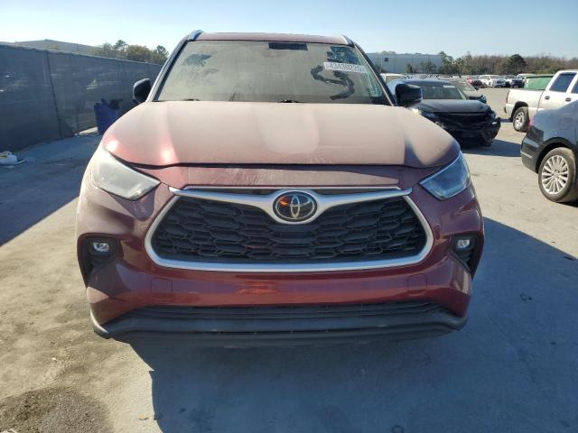 5TDGZRBH1MS107198 - 2021 TOYOTA HIGHLANDER XLE 红色 照片 5
