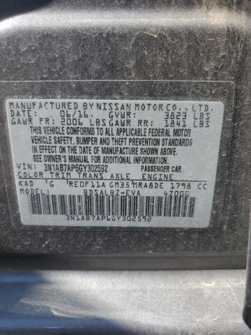 3N1AB7AP6GY302592 - 2016 NISSAN SENTRA S GRAY photo 12