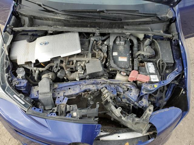 JTDKARFU3J3545680 - 2018 TOYOTA PRIUS BLUE photo 11