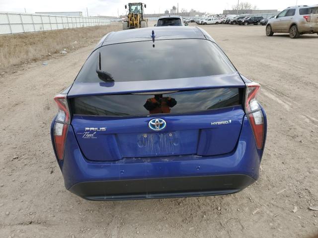 JTDKARFU3J3545680 - 2018 TOYOTA PRIUS BLUE photo 6