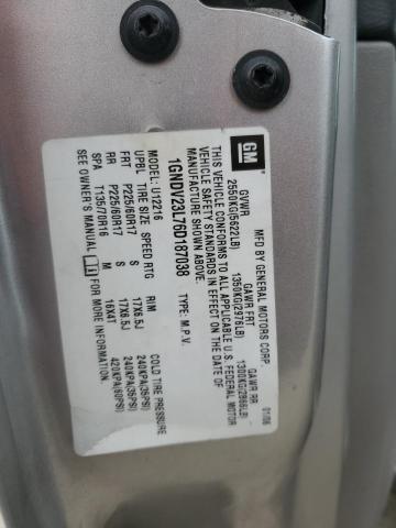 1GNDV23L76D187038 - 2006 CHEVROLET UPLANDER LS GRAY photo 13