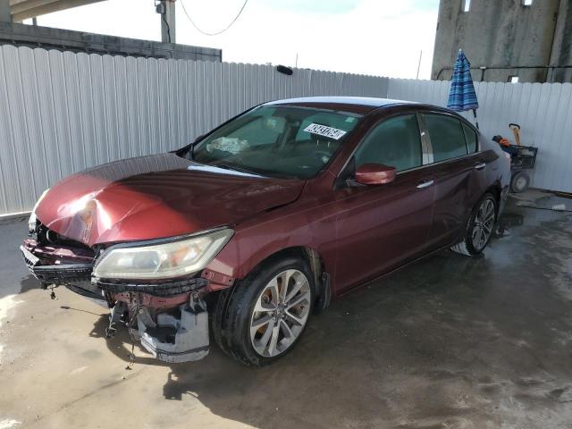 1HGCR2F55FA213256 - 2015 HONDA ACCORD SPORT BURGUNDY photo 1