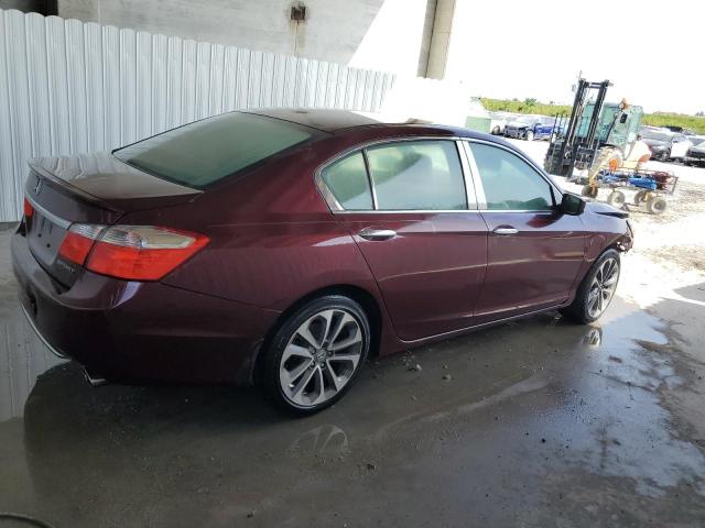 1HGCR2F55FA213256 - 2015 HONDA ACCORD SPORT BURGUNDY photo 3