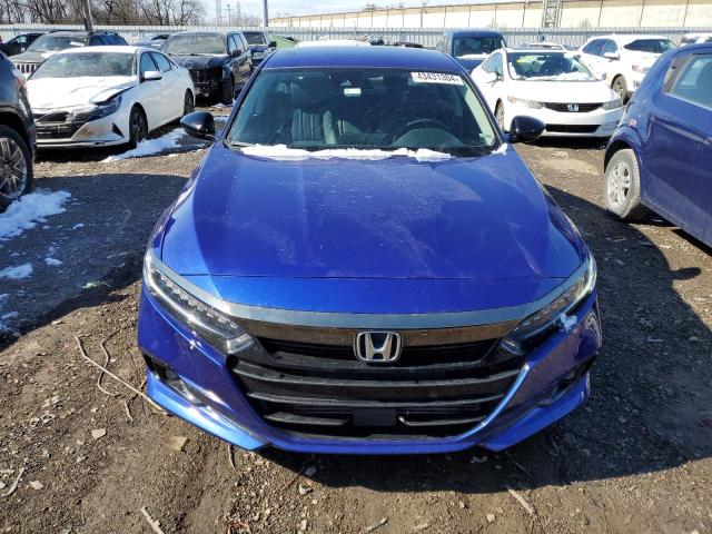 1HGCV1F40NA066629 - 2022 HONDA ACCORD SPORT SE BLUE photo 5