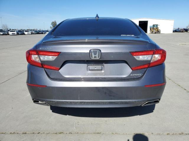 1HGCV1F33LA072672 - 2020 HONDA ACCORD SPORT GRAY photo 6