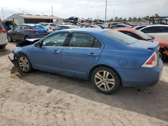 3FAHP08139R182016 - 2009 FORD FUSION SEL BLUE photo 2