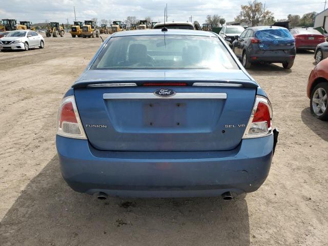 3FAHP08139R182016 - 2009 FORD FUSION SEL BLUE photo 6