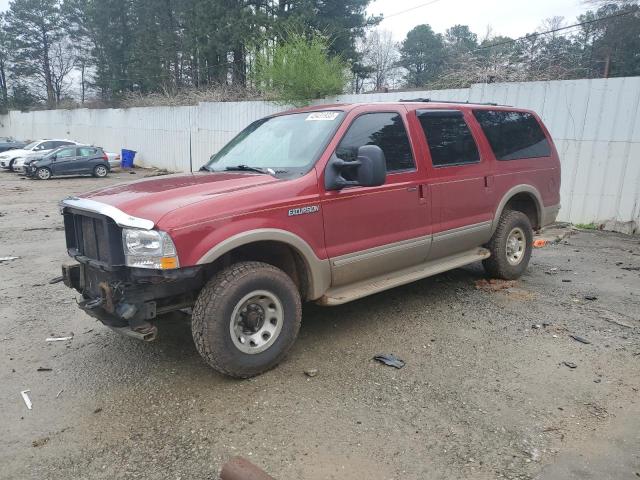 1FMNU43S62ED08922 - 2002 FORD EXCURSION LIMITED RED photo 1
