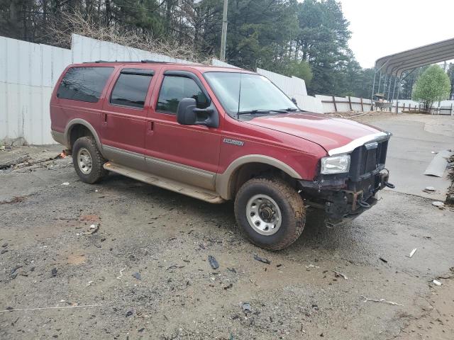 1FMNU43S62ED08922 - 2002 FORD EXCURSION LIMITED RED photo 4