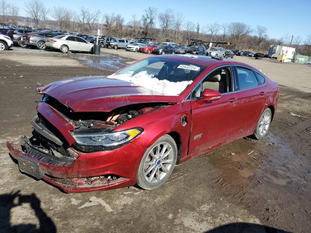 3FA6P0PU7HR154981 - 2017 FORD FUSION SE PHEV RED photo 1