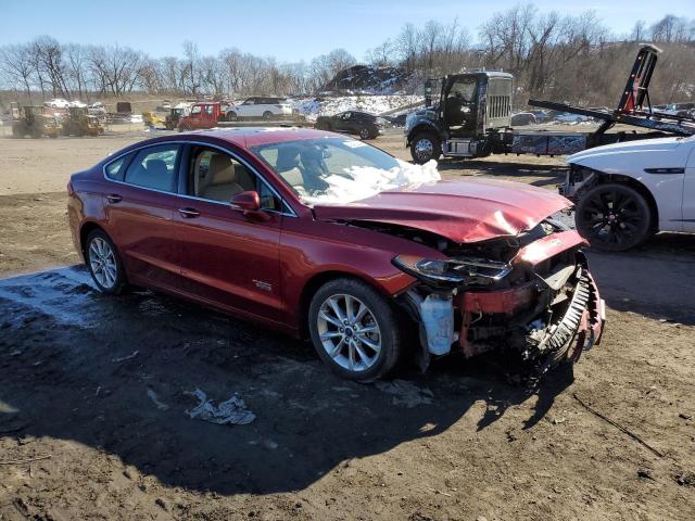 3FA6P0PU7HR154981 - 2017 FORD FUSION SE PHEV RED photo 4