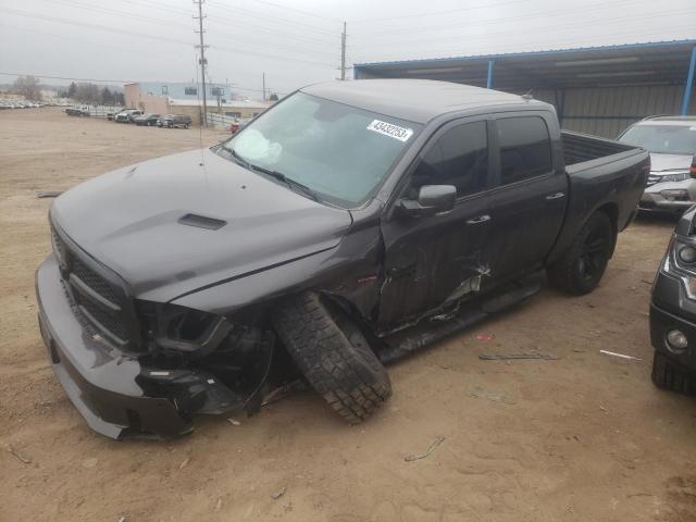 1C6RR7MT3JS204296 - 2018 RAM 1500 SPORT GRAY photo 1