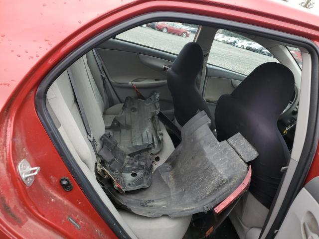 1NXBU4EE2AZ298338 - 2010 TOYOTA COROLLA BASE RED photo 10