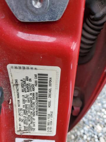 1NXBU4EE2AZ298338 - 2010 TOYOTA COROLLA BASE RED photo 12