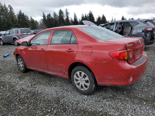1NXBU4EE2AZ298338 - 2010 TOYOTA COROLLA BASE RED photo 2