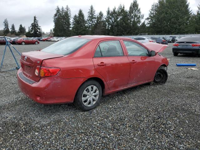 1NXBU4EE2AZ298338 - 2010 TOYOTA COROLLA BASE RED photo 3