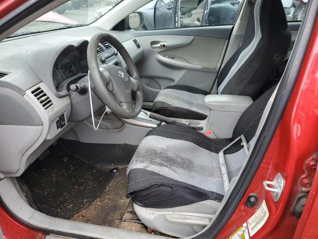 1NXBU4EE2AZ298338 - 2010 TOYOTA COROLLA BASE RED photo 7