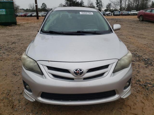 2T1BU4EE0BC573157 - 2011 TOYOTA COROLLA BASE SILVER photo 5