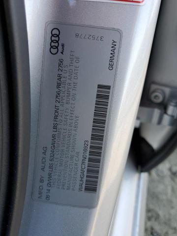 WAUHGAFC7FN016923 - 2015 AUDI A6 PRESTIGE 银色 照片 12