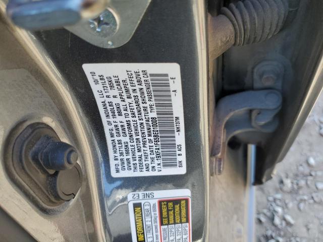 19XFA1F65BE010008 - 2011 HONDA CIVIC LX-S Արծաթագույն լուսանկար 12