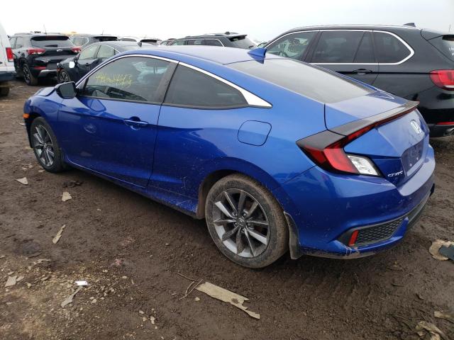 2HGFC3B38KH357517 - 2019 HONDA CIVIC EX BLUE photo 2