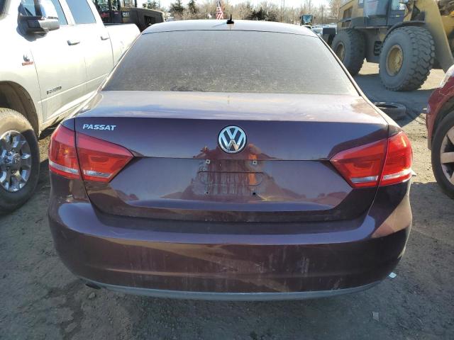 1VWAP7A30CC079588 - 2012 VOLKSWAGEN PASSAT S MAROON photo 6