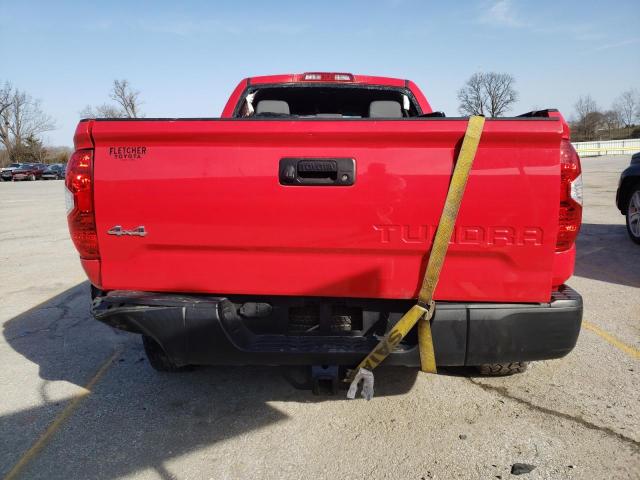 5TFUM5F16GX064466 - 2016 TOYOTA TUNDRA DOUBLE CAB SR/SR5 RED photo 6