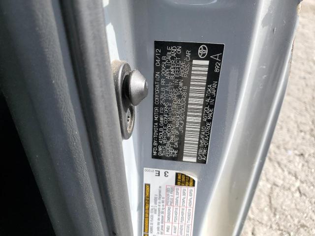 JTKJF5C70C3042818 - 2012 TOYOTA SCION TC 灰色 照片 12