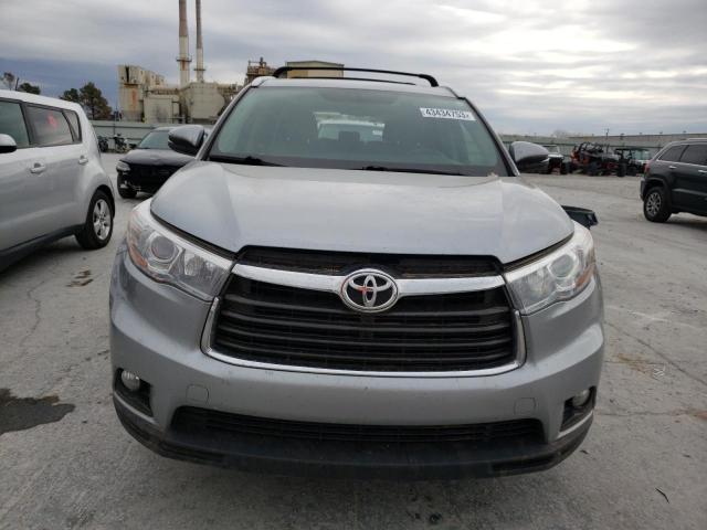 5TDJKRFH4FS089657 - 2015 TOYOTA HIGHLANDER XLE SILVER photo 5