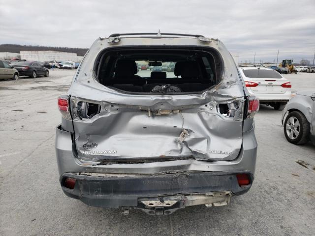 5TDJKRFH4FS089657 - 2015 TOYOTA HIGHLANDER XLE SILVER photo 6