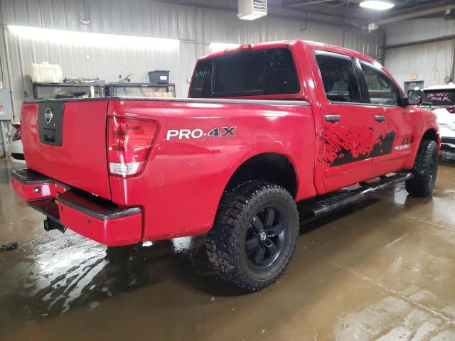 1N6AA0EC7BN308080 - 2011 NISSAN TITAN S RED photo 3