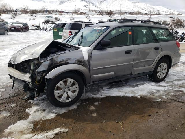 4S4BP60C586344607 - 2008 SUBARU OUTBACK SILVER photo 1