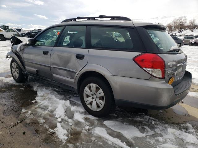 4S4BP60C586344607 - 2008 SUBARU OUTBACK SILVER photo 2