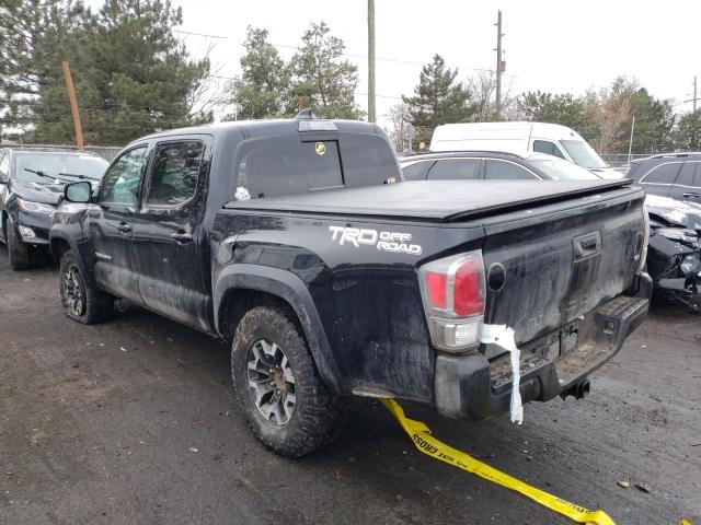 5TFAZ5CN6MX108280 - 2021 TOYOTA TACOMA DOUBLE CAB BLACK photo 2