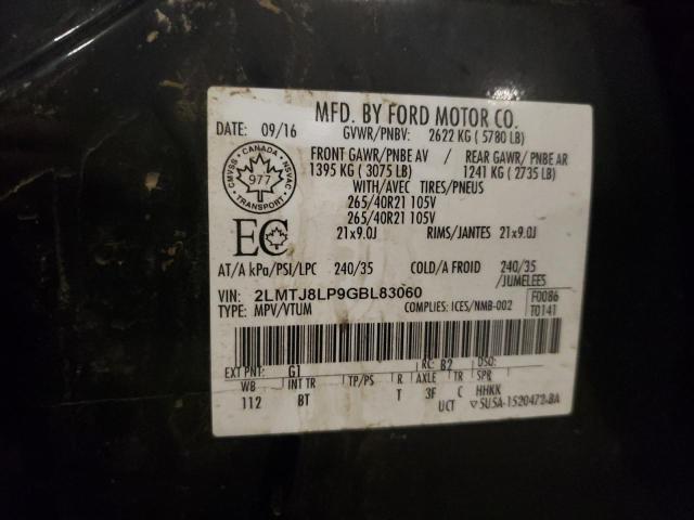 2LMTJ8LP9GBL83060 - 2016 LINCOLN MKX RESERVE BLACK photo 13