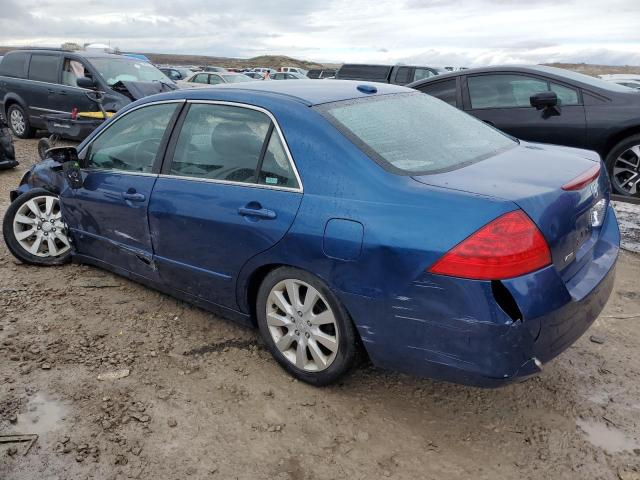 1HGCM66596A065036 - 2006 HONDA ACCORD EX BLUE photo 2