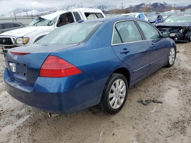 1HGCM66596A065036 - 2006 HONDA ACCORD EX BLUE photo 3