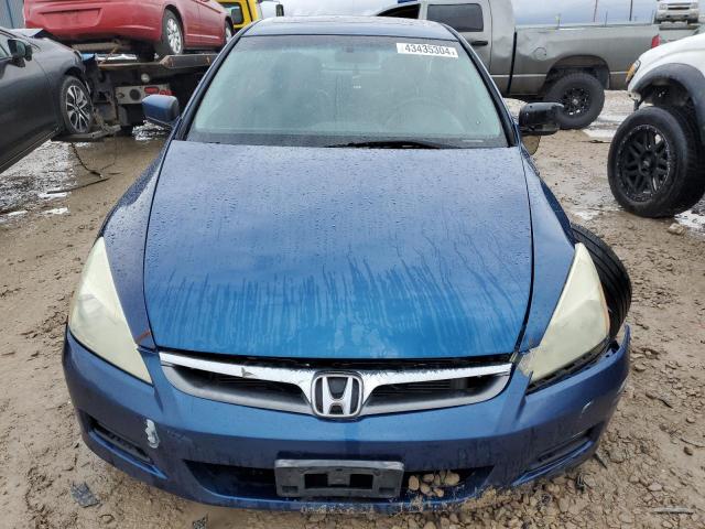 1HGCM66596A065036 - 2006 HONDA ACCORD EX BLUE photo 5