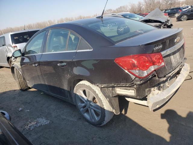 1G1PH5SC9C7175220 - 2012 CHEVROLET CRUZE LTZ BLACK photo 2