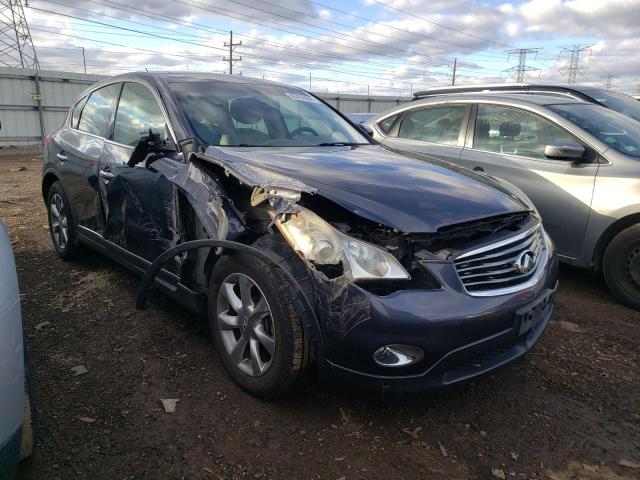 JNKAJ09F58M350235 - 2008 INFINITI EX35 BASE BLUE photo 4