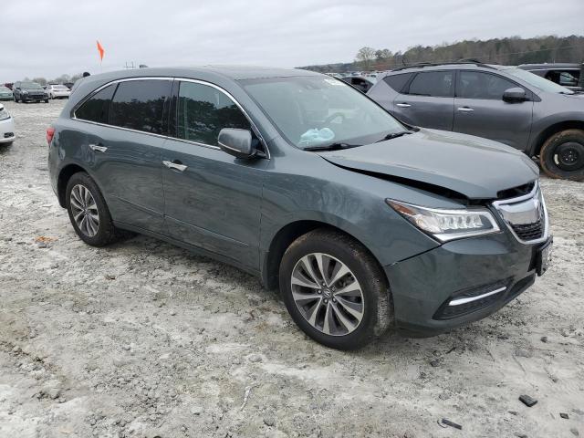 5FRYD3H48FB005200 - 2015 ACURA MDX TECHNOLOGY TEAL photo 4