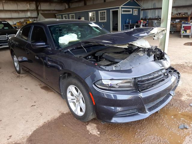 2C3CDXBG9JH232165 - 2018 DODGE CHARGER SXT BLUE photo 4